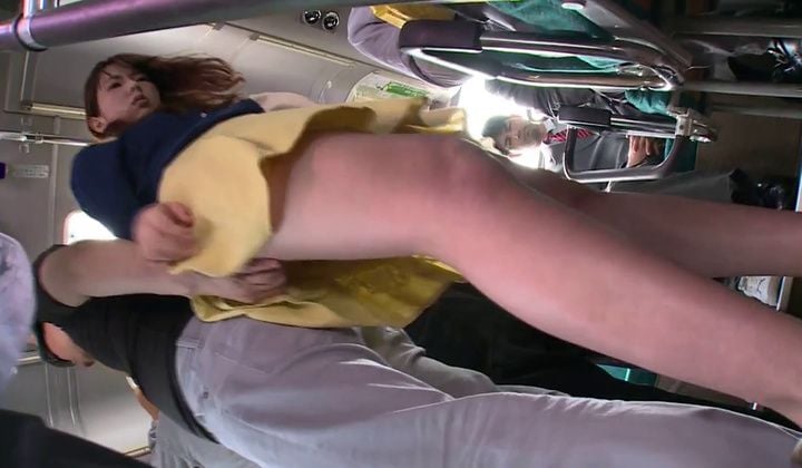 ⁣Cuckold fuck in the bus