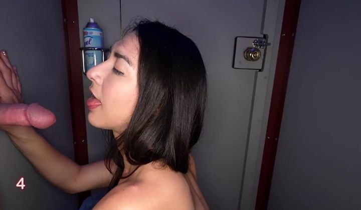 ⁣Ghs isabel love slim cum slut spit roast in glory hole 1st visit
