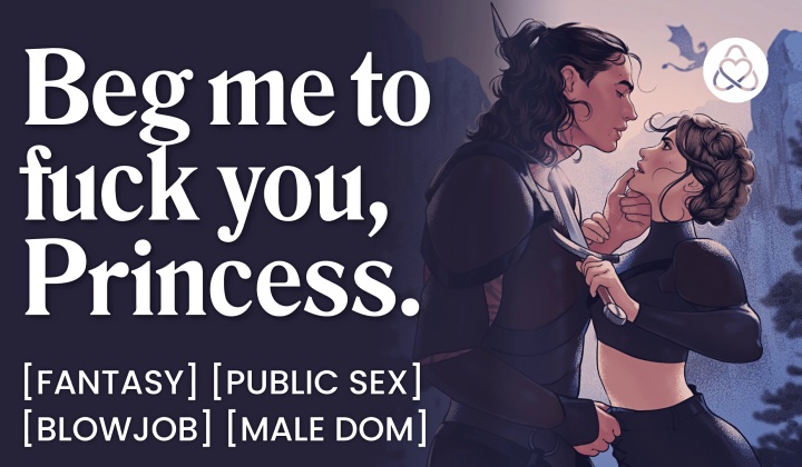 ⁣Asmr audio porn: male dom dragon rider fucks you in the training arena – public