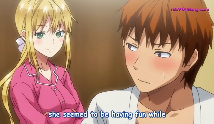⁣Blushing blonde step sinks down and bounces hard on thick cock • exclusive anime