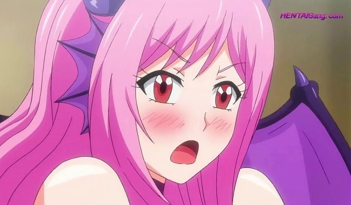 ⁣First anal demon babe loses it to thick cock and magic tail