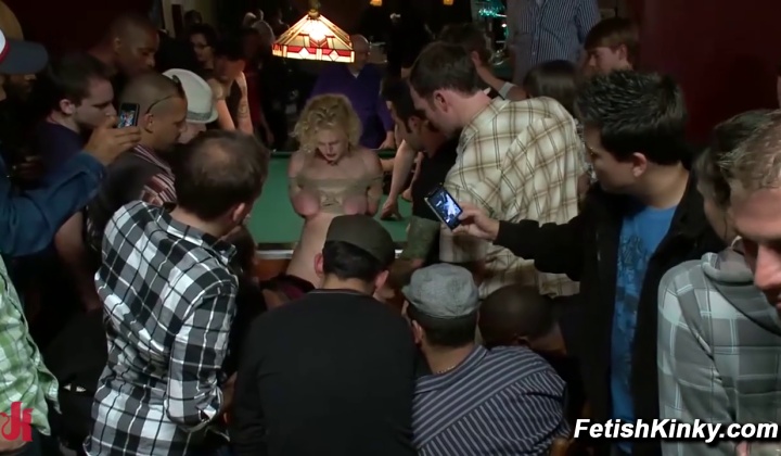 ⁣Clayra beau first public gangbang