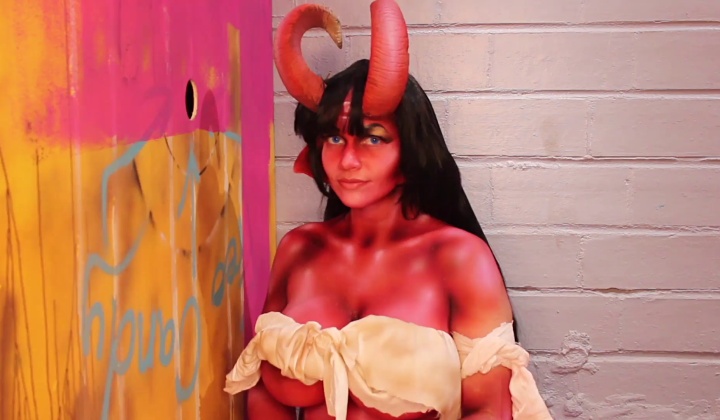 ⁣Hornpot cosplay gloryhole